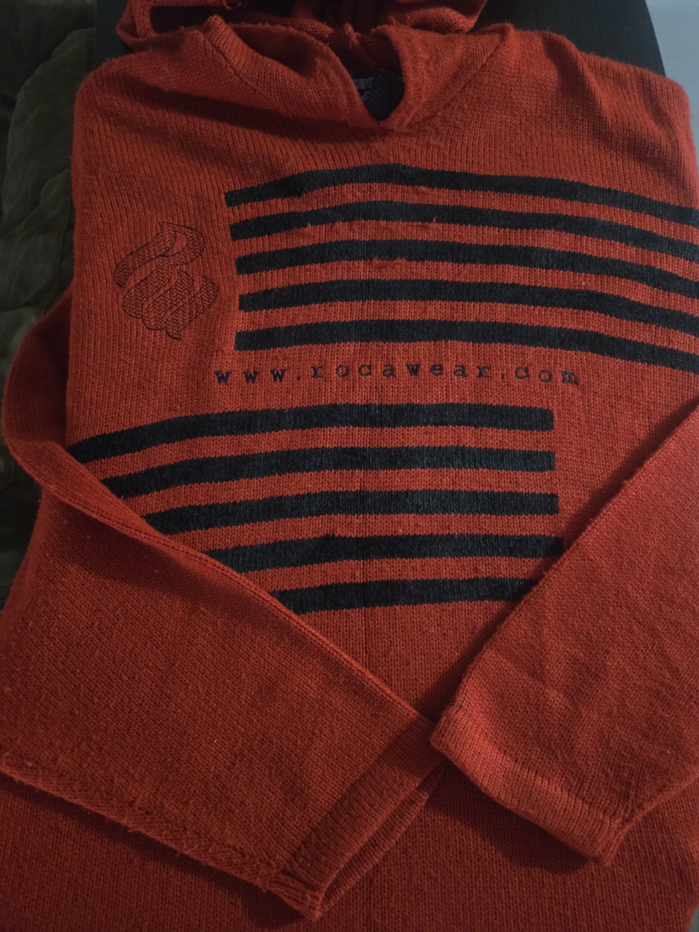 Red RocaWear Hooded Sweater - Men's Knit Pullover